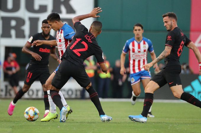 Chivas perdió, pero dejó buenas impresionas contra el Atlético de Madrid