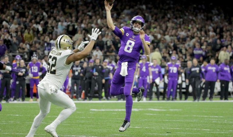 Vikings sorprenden a los Saints en el Super Dome