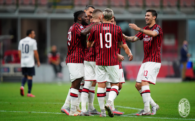 Goleada del AC Milan ante Bologna en la Lombardía