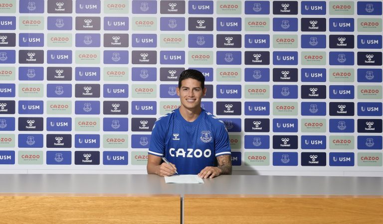 OFICIAL: James Rodríguez firma con el Everton