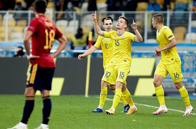 España cayó en Ucrania por la UEFA Nations League