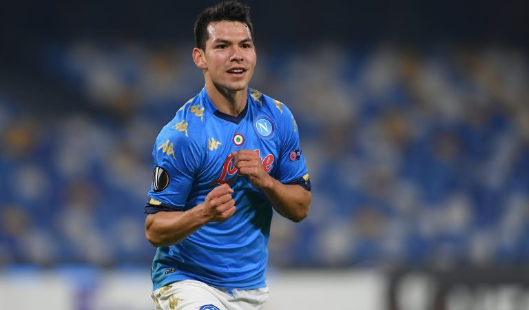 Hirving Lozano anota en el triunfo de Napoli en la Europa League