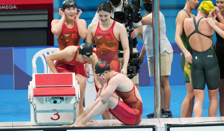 China se lleva la medalla de oro y el récord mundial por los 4×200 libres