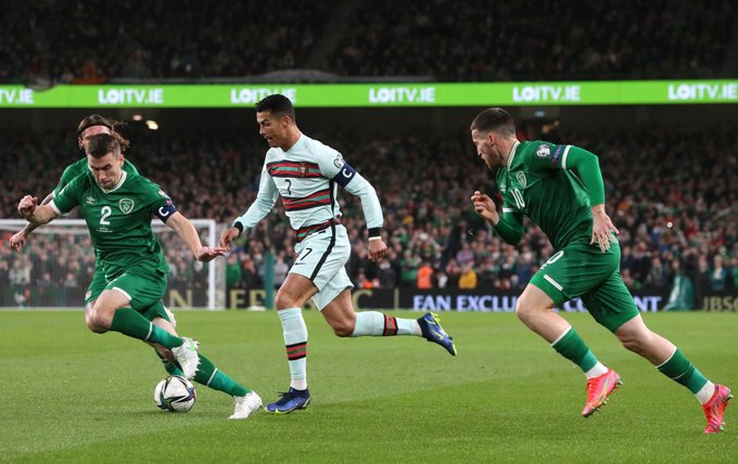 Portugal cerca de la clasificación a Qatar 2022 tras empatar ante Irlanda