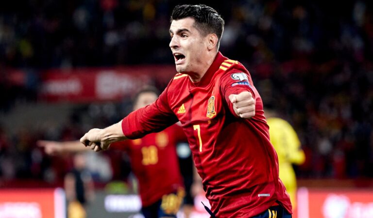 España califica al Mundial con gol de Álvaro Morata