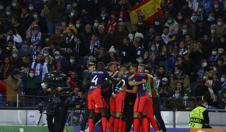 Atlético de Madrid califica a octavos de final en la Champions League tras vencer a Porto