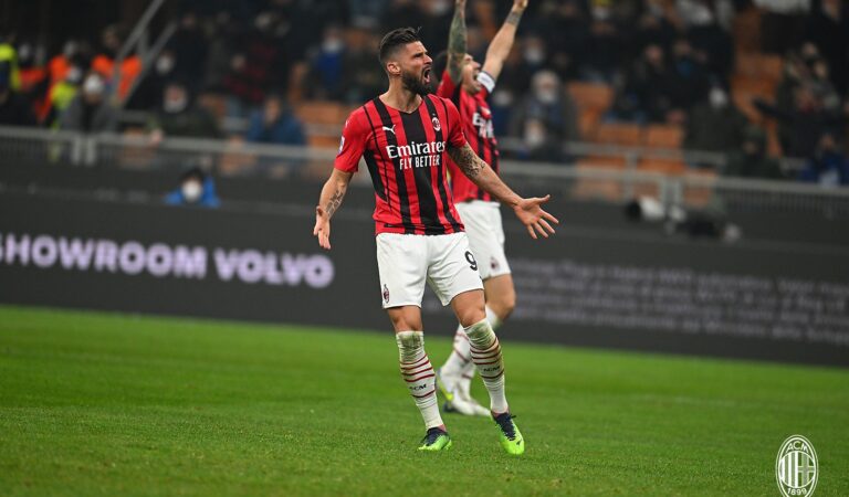 Olivier Giroud comanda la remontada de Milán para llevarse el Derby della Madonnina