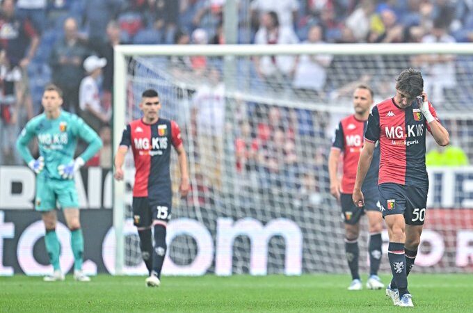 Fuerte derrota del Genoa ante Bologna, con descenso incluido