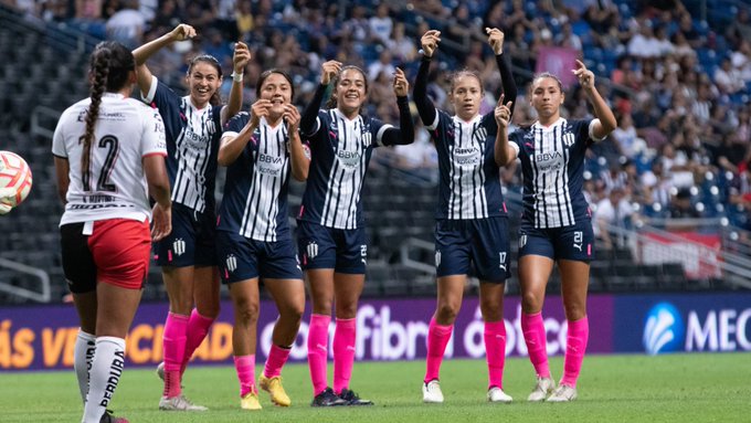 Rayadas goleó al Atlas Femenil en el BBVA