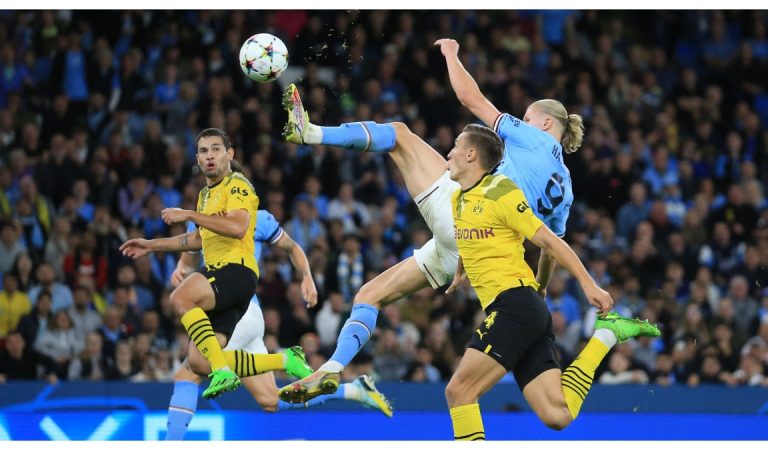 Manchester City con nuevo gol de Erling Haaland remonta al Borussia Dortmund