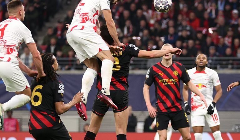 RB Leipzig logra el empate con el Manchester City en el partido de ida en los octavos de la UEFA Champions League