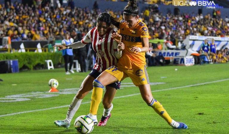 Tigres Femenil y Chivas se reparten puntos en la parte alta de la tabla