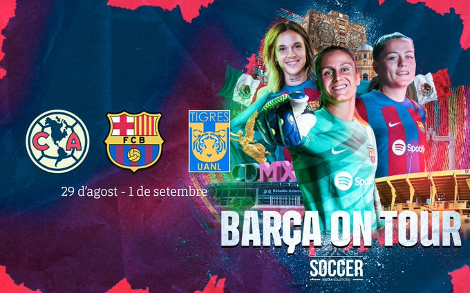Barcelona Femenil tendrá su tour de temporada en México