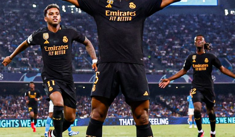 Real Madrid derrotó al Napoli como visitante en un duelo de volteretas en la Champions League