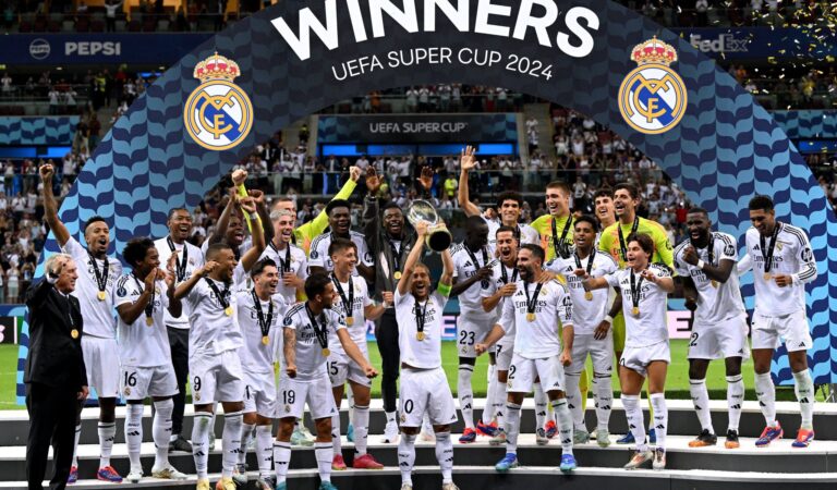 Real Madrid se proclamó campeón de la Supercopa de Europa al vencer al Atalanta