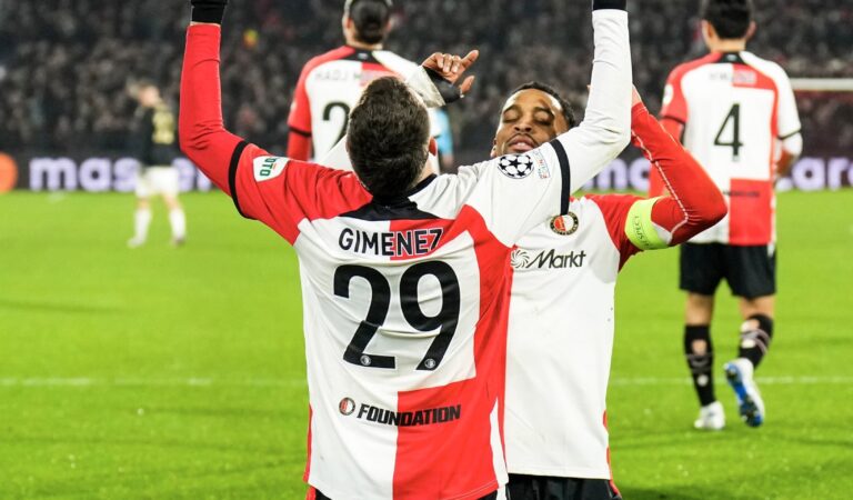 Santiago Giménez anotó en el triunfo del Feyenoord ante Sparta de Praga por la Champions League